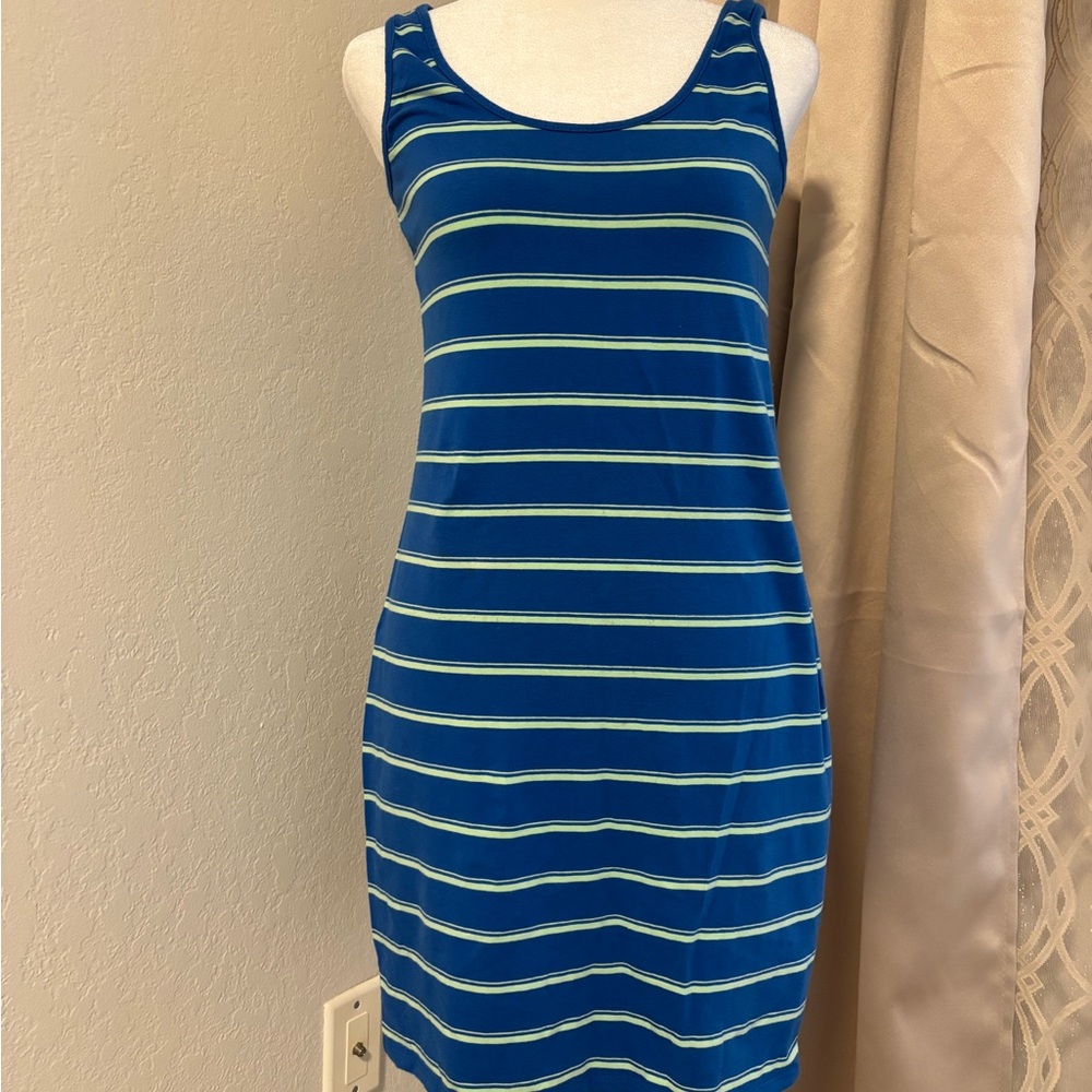 Mossimo Supply Co. Royal Blue Scoop Neck Mini Tank Dress, size M